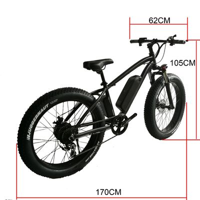 26&quot; 1000W 48V batteria al litio 14AH gomma elettrica grassa mountain bike con 7 marce