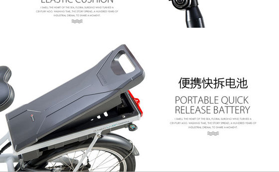 Bicicletta elettrica pieghevole da 20 pollici con motore da 350W e batteria al litio da 10,4AH