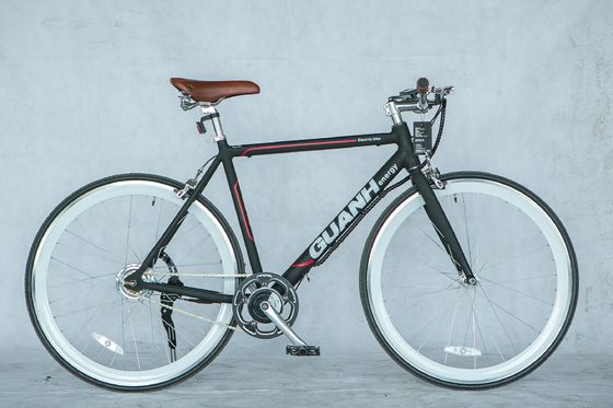 Città 700C 25KM/H CE 36V 8AH Batteria al litio OEM personalizzata 250W Europa Città Single Speed Uomini adulti Bicicleta elettrica a batteria nascosta