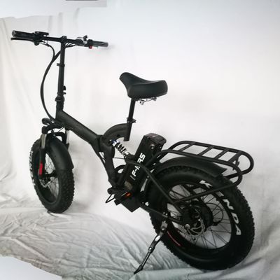 48V 21AH Full Suspension 1000W 20&quot; Bicicletta elettrica con freno a disco e motore a mozzo posteriore