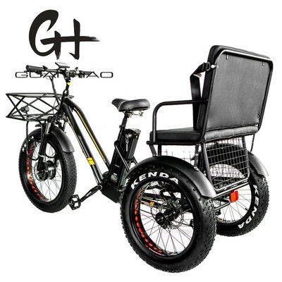 Tubo in basso 48V 750W 17AH Batteria al litio 45KM/h bafang Motor anteriore triciclo elettrico passeggeri