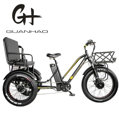 Tubo in basso 48V 750W 17AH Batteria al litio 45KM/h bafang Motor anteriore triciclo elettrico passeggeri