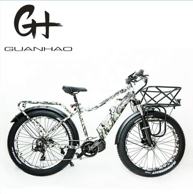 Shimano 7 velocità 1000W Mid Drive Motor Electric Bike 26 pollici per 2023 Fat Tire E Bikes