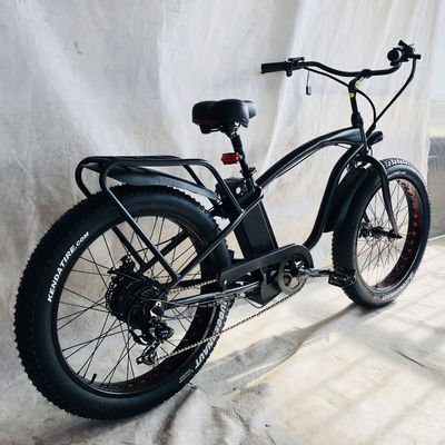 26&quot; 1000W Bafang Motor Rear Fat Tire Electric Cargo Beach Cruiser Bike con batteria al litio da 48V 21AH