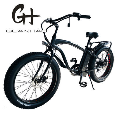 26&quot; 1000W Bafang Motor Rear Fat Tire Electric Cargo Beach Cruiser Bike con batteria al litio da 48V 21AH