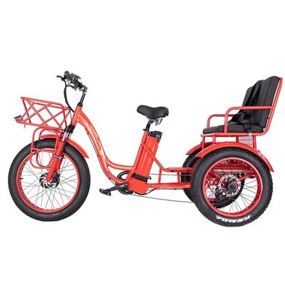 50-70 km chilometraggio 48V 1000W 50KM/h 3 ruote triciclo elettrico per passeggeri e merci