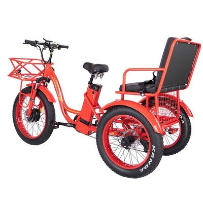 50-70 km chilometraggio 48V 1000W 50KM/h 3 ruote triciclo elettrico per passeggeri e merci