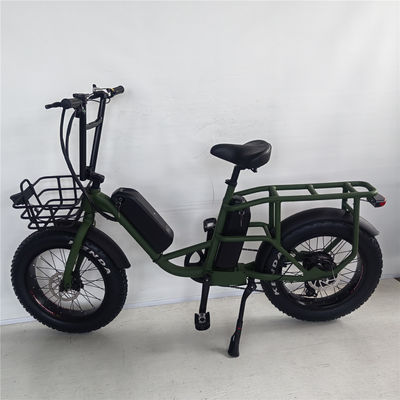 1000W 48V 34A Folding Frame Electric Cargo Bike con pneumatici di 20 pollici e portatore posteriore