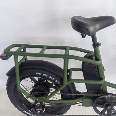 1000W 48V 34A Folding Frame Electric Cargo Bike con pneumatici di 20 pollici e portatore posteriore