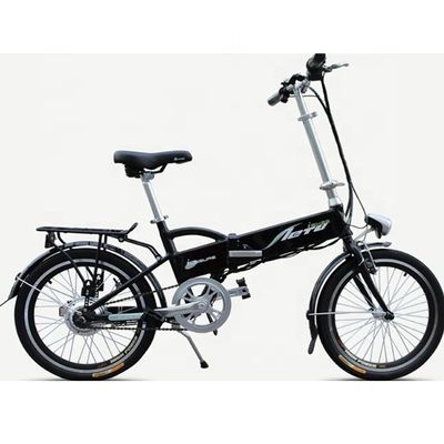 16 &quot;Mini bicicletta pieghevole con 24V 250W motore e 10AH batteria al litio ingranaggi single velocità