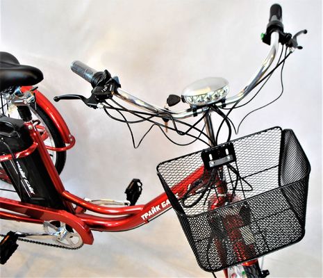 24&quot; motore a mozzo posteriore telaio in acciaio 7 velocità 36V350W 35KM/h Tricicli elettrici per adulti unisex