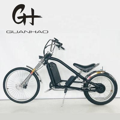 24&quot;-20&quot; 48V500W 40KM/H Single Speed Adult Chopper Bicicleta elettrica con e pedale ordinario
