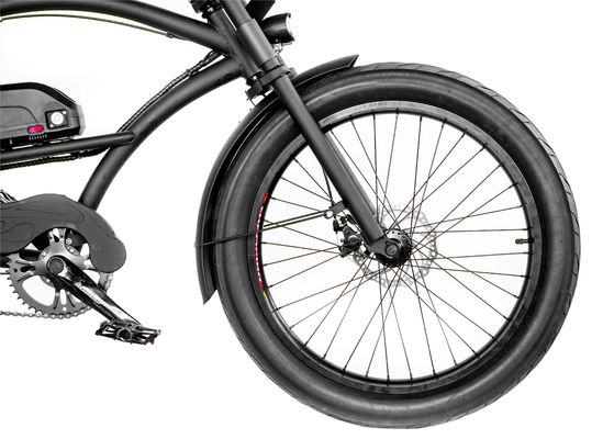 Bicicletta elettrica 24&quot;x3.0 pneumatico 1000W 17AH Hi-Ten Steel Frame 50KM/H Shimano Speed Cruiser
