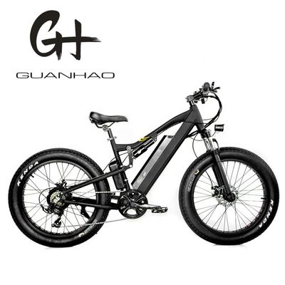 24 Inch Fat 4.0 Pneus 48V 1000W 50KM/H Full Suspension 21AH Electric Mountain Bike E-Bikes
