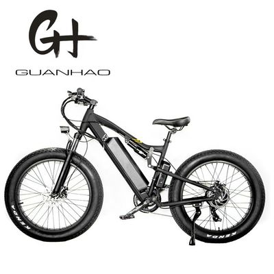 24 Inch Fat 4.0 Pneus 48V 1000W 50KM/H Full Suspension 21AH Electric Mountain Bike E-Bikes