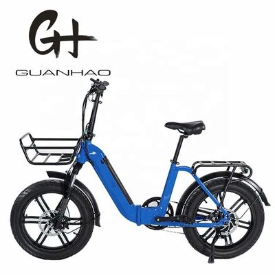 Motore Magwheel 750W tramite telaio pieghevole in alluminio sospensione forchetta bici pieghevole elettrica