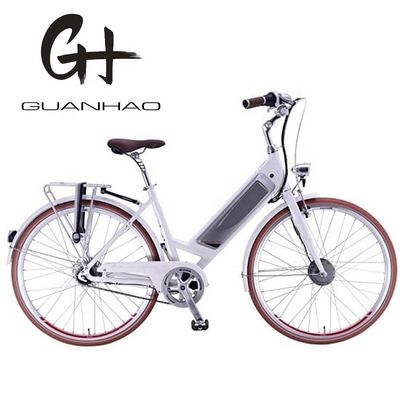 CE EN15194 Certificato di alluminio passo attraverso 26 &quot;Smart Sensor City Bike elettrica per donne