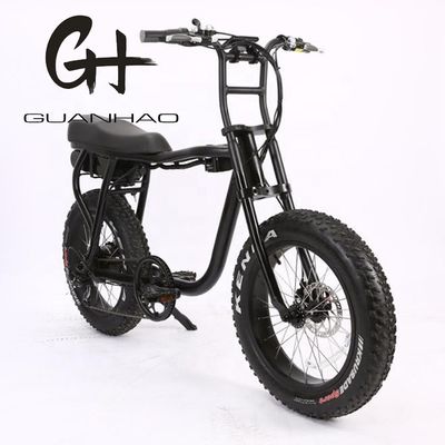 Freno a disco 20 pollici 750w 1000w doppia batteria gomma elettrica grassa mountain bike vintage 2 posti Beach Cruiser Max 50KM/H ebike