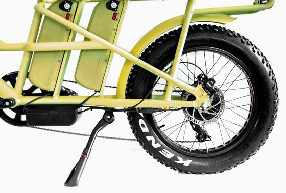 Cornice in lega di alluminio 48V34AH 1000W Fat Tire Ebike con doppie batterie e due cestini