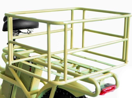 Cornice in lega di alluminio 48V34AH 1000W Fat Tire Ebike con doppie batterie e due cestini