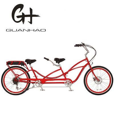 Velocità massima 30-50Km/h 500W 26&quot;*2.3 LCD Display Tandem Electric Bike per due persone