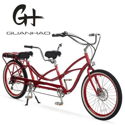 Velocità massima 30-50Km/h 500W 26&quot;*2.3 LCD Display Tandem Electric Bike per due persone