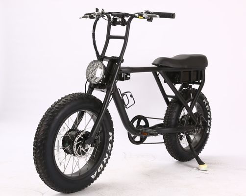 Elegante 20&quot; 48V 500W motore posteriore senza spazzole ruota 4,0 Fat Tire elettrico City Chopper Bike