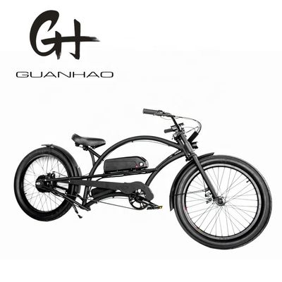 Single Speed 750W 28MPH 48V 17AH 24inch 3.0 Pneumatici Chopper Bicicletta elettrica Beach Cruiser
