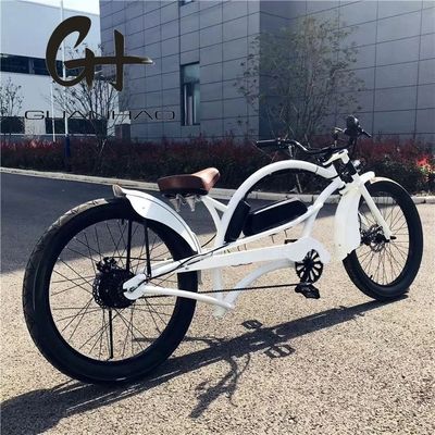 Single Speed 750W 28MPH 48V 17AH 24inch 3.0 Pneumatici Chopper Bicicletta elettrica Beach Cruiser