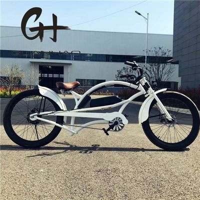 Single Speed 750W 28MPH 48V 17AH 24inch 3.0 Pneumatici Chopper Bicicletta elettrica Beach Cruiser