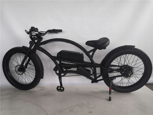 24&quot; Long Frame Electric Beach Cruiser Bike con motore senza spazzole da 48V e pneumatici 3.0