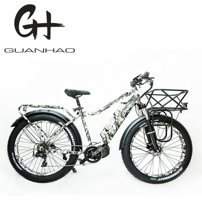 Freno a disco 26 pollici 1000W Electric Mountain Bike con batteria da 17AH e motore BaFang M620