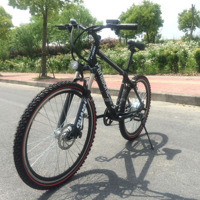 Batteria nascosta Bici elettrica da montagna con forchetta in acciaio e 21 marciapiedi