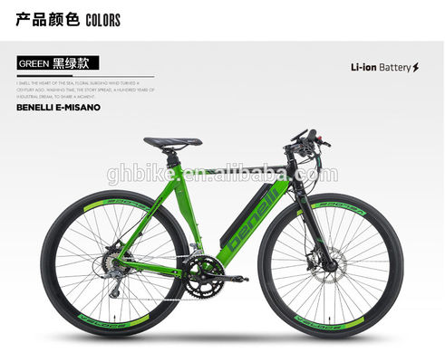 Bicicletta elettrica da 200 W con ruote 700C e freewheel a velocità singola