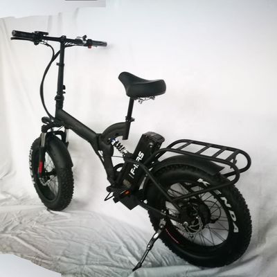 Batteria al litio da 48V 14Ah Samsung 7 velocità 750W 20&quot; 4.0 Full Suspension Frame E-bike pieghevole