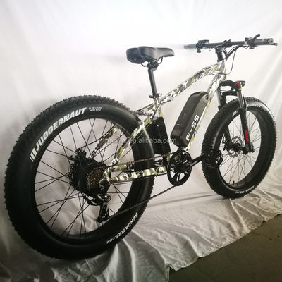 26 pollici 750W Camuffamento Colore Armata Neve Bicicletta elettrica 48V NO Pieghevole