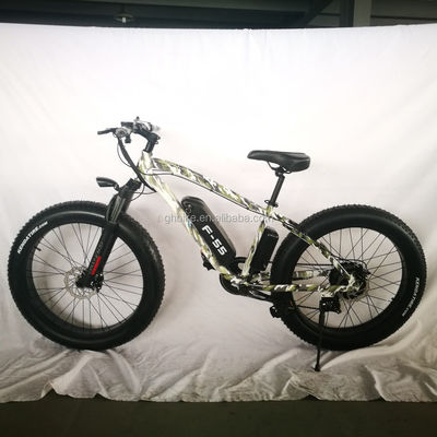 26 pollici 750W Camuffamento Colore Armata Neve Bicicletta elettrica 48V NO Pieghevole