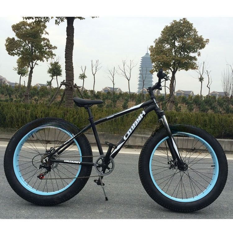 26&quot; 4,0 Alluminio Legato 7 Velocità Grande Pneumatico Fat Pneumatico Bicicleta da neve con mozzo di alluminio