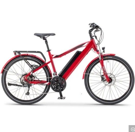 Bicicletta elettrica da strada di città 26 pollici Materiale di forcella in alluminio e batteria posteriore
