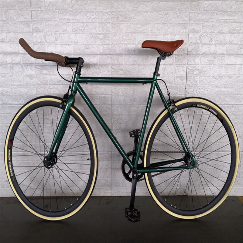 Bicicletta a doppio V freno 700c Bullhorn Maniglia Bar Fixed Gear per adulti Retro Vintage Classic