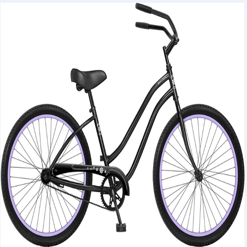 KMC Catena Nero Colore Urbano Donna Single Speed Donne Beach Cruiser Bicicleta per gite rilassanti