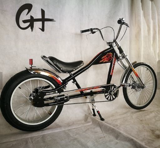 2020 24&quot;-20&quot; Single Speed OEM/ODM Made in Big Adult CE Chopper Bike con forchetta in alluminio