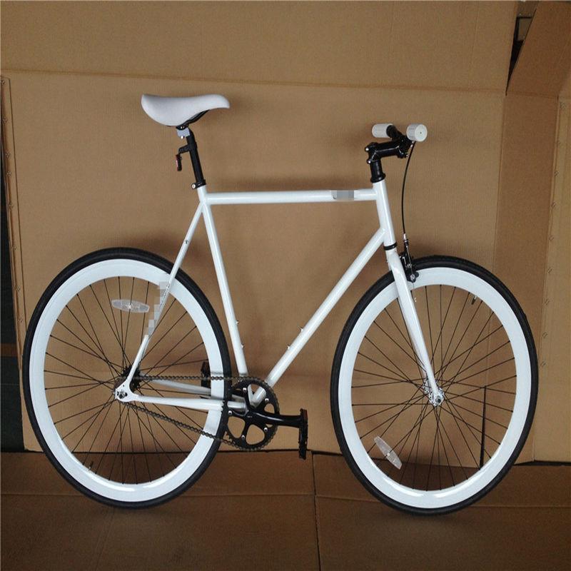 Lasco Crank Set 700c Carbon Frame Single Speed Fixed Gear Bike con pneumatico Kenda 700*28C