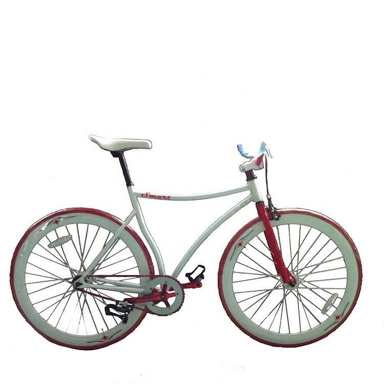 Customized CE Hi-Ten Steel Frame 700C Single Speed Fixed Gear Bike per ragazzi