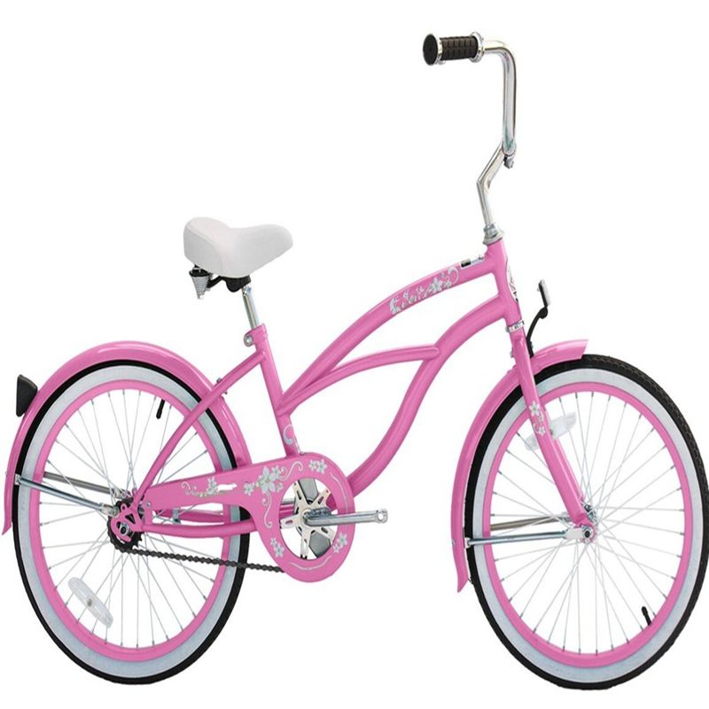 Jetta Pink Girls 20&quot; Beach Cruiser Bike Peso lordo 11kg Peso leggero e resistente 9kg