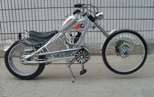 23kg Peso 24 pollici Gas Motor Chopper Bike per adulti Motore da 48cc e certificazione CE