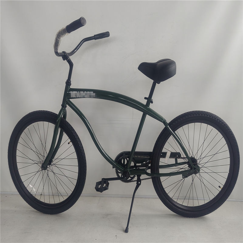 USA Rental 26&quot; Beach Cruiser Bike maschile con capezzoli di ottone e freno a pedale a marcia singola