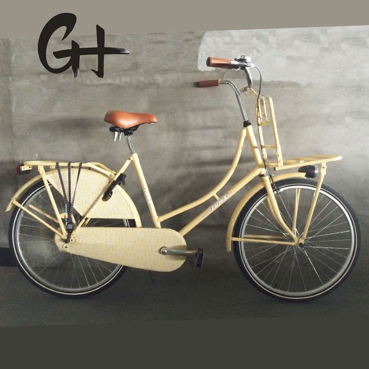 Old Man City Bike Classic Dutch Bike con telaio in acciaio e doppio freno V