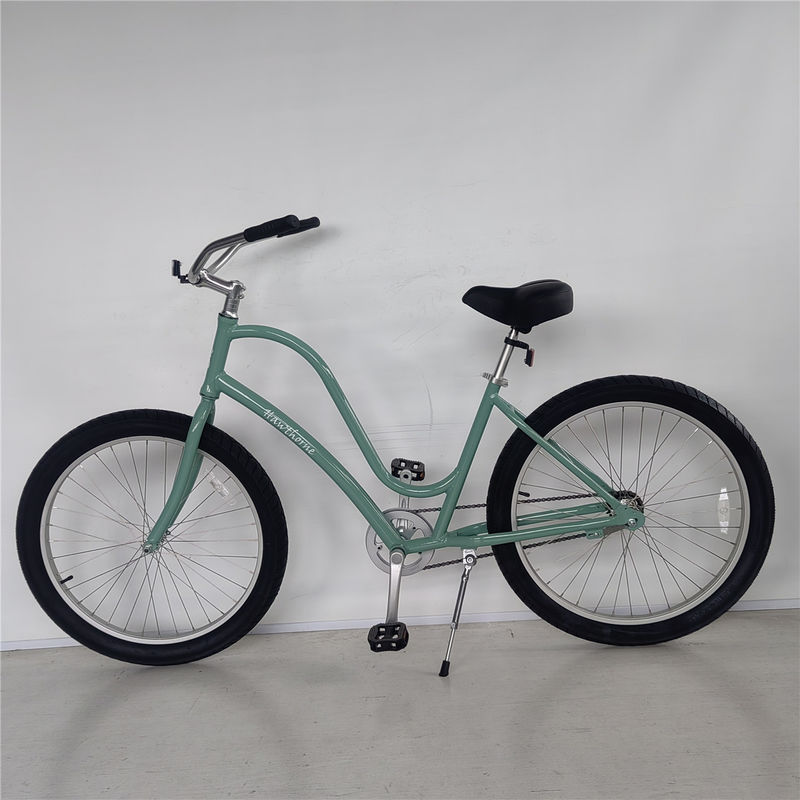 26 pollici passo attraverso la bicicletta Beach Cruiser con telaio in lega di alluminio e single gear