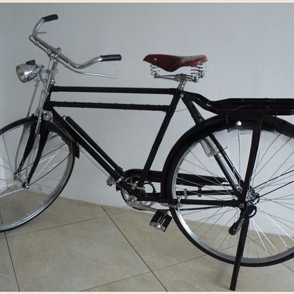 Bicicletta olandese per uomini in stile classico con freno di montagna e tipo di pedale ordinario